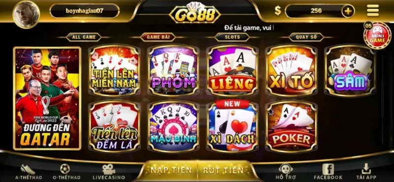 Go88 cung cấp ván cược game với tỷ lệ trả thưởng cao