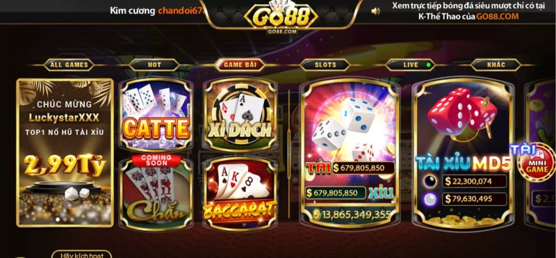 Go88 là địa chỉ cá cược game online chất lượng